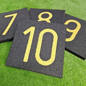 Interlock Play Hopscotch set of 10 mats, Black